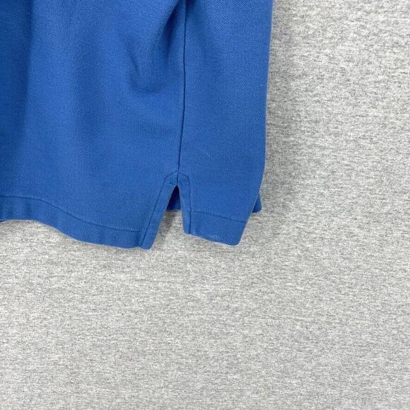 LL Bean Shirt Mens Large Reg Blue Polo Short Sleeve Traditional Fit Casual - Picture 5 of 8